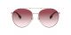 Burberry For Her sunglasses with a PALE GOLD Steel frame and CLEAR GRADIENT PINK lens.  Lens width is 59mm with model number 0BE3115.