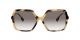 Burberry For Her sunglasses with a BROWN Acetate frame and GREEN GRADIENT lens.  Lens width is 59mm with model number 0BE4324.