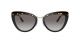 Prada For Her sunglasses with a BLACK/HAVANA/BLACK Acetate frame and GREY GRADIENT lens.  Lens width is 55mm with model number 0PR 25XS.