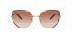 Prada For Her sunglasses with a MUSTARD/GOLD Metal frame and PINK GRADIENT PINK lens.  Lens width is 58mm with model number 0PR 50WS.