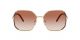 Prada For Her sunglasses with a MUSTARD/GOLD Metal frame and PINK GRADIENT PINK lens.  Lens width is 58mm with model number 0PR 52WS.