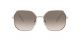 Prada For Her sunglasses with a IVORY/PALE GOLD Metal frame and BRONW GRADIENT GREY lens.  Lens width is 58mm with model number 0PR 52WS.