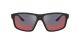Prada Linea Rossa For Him sunglasses with a BLACK RUBBER Injected frame and DARK GREY MIRROR BLUE/RED lens.  Lens width is 60mm with model number 0PS 02XS.