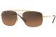 Ray Ban 0RB3560 910443 58 HAVANA BROWN GRADIENT GREY Metal Man size 58 sunglasses