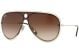 Ray Ban 0RB3605N 909613 32 SILVER/GOLD BROWN GRADIENT DARK BROWN Metal Unisex size 32 sunglasses