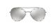 Valentino For Her sunglasses with a RUTHENIUM Metal frame and MIRROR SILVER lens.  Lens width is 58mm with model number 0VA2013.