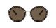 Valentino For Her sunglasses with a PALE GOLD/HAVANA Metal frame and BROWN lens.  Lens width is 55mm with model number 0VA2042.