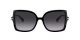 Valentino For Her sunglasses with a BLACK Acetate frame and GRADIENT BLACK lens.  Lens width is 56mm with model number 0VA4072.