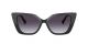 Valentino For Her sunglasses with a BLACK Acetate frame and GRADIENT GREY lens.  Lens width is 56mm with model number 0VA4073.