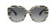 Valentino For Her sunglasses with a BLACK WHITE Acetate frame and GRADIENT GREY lens.  Lens width is 56mm with model number 0VA4079.