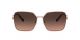Versace For Her sunglasses with a MATTE ROSE GOLD Metal frame and BROWN GRADIENT GREY lens.  Lens width is 59mm with model number 0VE2227.