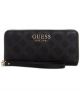 Guess Sg747346Bla Small Leather Goods Ilenia Slg Large Zip Around Black Nb