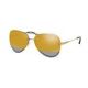 Michael Kors 0MK1026 11681Z 59 PALE GOLD-TONE BLOCK GOLD MIRROR Metal Woman size 59 sunglasses