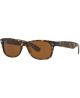 Ray Ban 0RB2132 710 55 LIGHT HAVANA CRYSTAL BROWN Nylon Man size 55 sunglasses