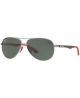 Ray Ban 0RB8313M F00171 61 GUNMETAL GREEN Metal Man size 61 sunglasses