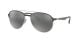 Ray Ban 0RB3606 912688 59 SILVER ON TOP MATTE GREY GREY MIRROR SILVER GRADIENT Metal Man size 59 sunglasses