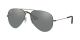 Ray Ban 0RB3558 91396G 58 MATTE BLACK ANTIQUE GREY MIRROR SILVER Metal Unisex