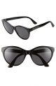 Gucci Feminine soft cat eye acetate shape
Gucci Swarovski crystals logo on temples inspired by fashionable 80s hair clips
 Acetate classic tortoiseshell and black are combined with colourful lenses and classic tones lenses size 54 sunglasses