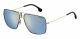 Carrera  brand UNISEX sunglasses with a GOLD BLUE frame and BLUE MIRROR lens with a lens width of 58mm and model number Carrera 1006/S