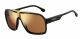 Carrera  sunglasses For Him with a MATTE BLACK GOLD frame and GOLD MIRROR lens with a lens width of 65mm and model number Carrera 1014/S