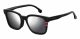 Carrera  brand UNISEX sunglasses with a MATTE BLACK frame and SILVER MIRROR lens with a lens width of 53mm and model number Carrera 185/F/S