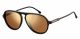 Carrera  brand UNISEX sunglasses with a BLACK frame and GOLD MIRROR lens with a lens width of 57mm and model number Carrera 198/S
