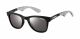 Carrera  brand UNISEX sunglasses with a SOFT BLACK CRYSTAL  STRIPED frame and BLACK FLASH lens with a lens width of 50mm and model number Carrera 6000