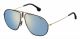 Carrera  brand UNISEX sunglasses with a GOLD BLUE frame and BLUE MIRROR lens with a lens width of 60mm and model number Carrera BOUND