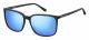Fossil  sunglasses For Him with a MATTE BLACK frame and BLUE MULTILAYER lens with a lens width of 57mm and model number FOS 3081/S