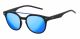 Polaroid  brand UNISEX sunglasses with a MATTE BLACK frame and GREY BLUE MIRROR POLARIZED lens with a lens width of 51mm and model number PLD 1023/S