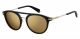 Polaroid  sunglasses For Him with a BLACK frame and GREY GOLD MIRROR POLARIZED lens with a lens width of 50mm and model number PLD 2061/S