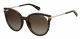 Polaroid  sunglasses For Her with a HAVANA frame and BROWN SHADED POLARIZED lens with a lens width of 57mm and model number PLD 4067/F/S