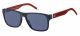 Tommy Hilfiger  sunglasses For Him with a BLUE RED frame and BLUE lens with a lens width of 56mm and model number TH 1718/S